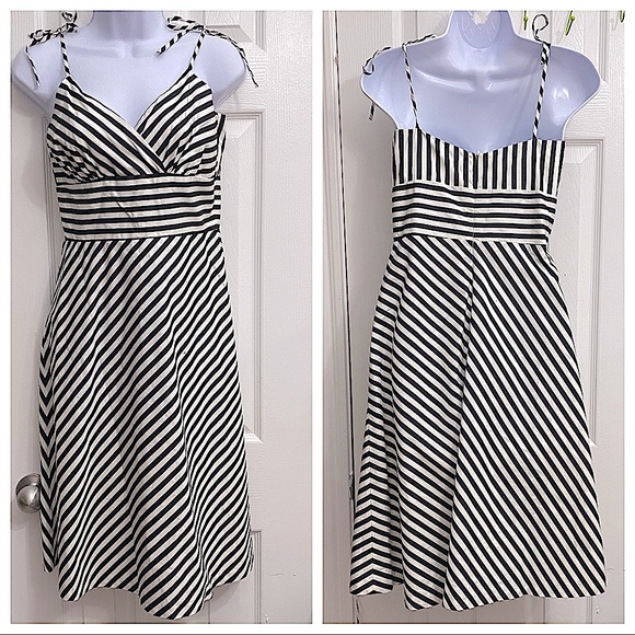 Morrell Maxie Dresses & Skirts - Morrell Maxie Black/White Stripes Cocktail Dress